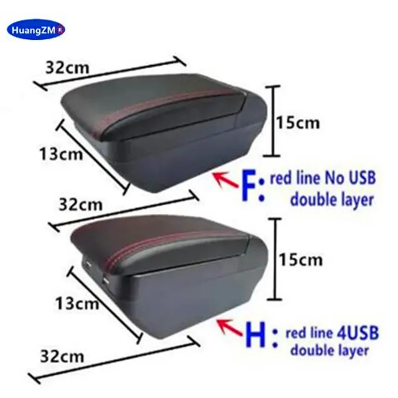 For Suzuki Splash Armrest box For Suzuki Splash Car Armrest Storage Box Cup Holder Interior Dedicated Retrofit Car Accessories 