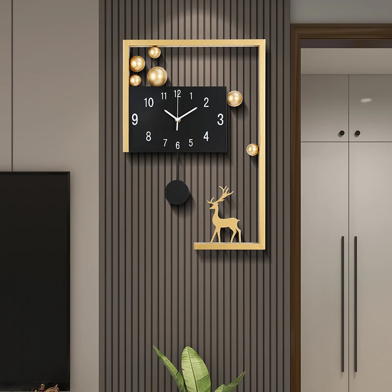 

Living room home 3D creative wall clock Personalized fashionable minimalist digital quartz clocks modern design