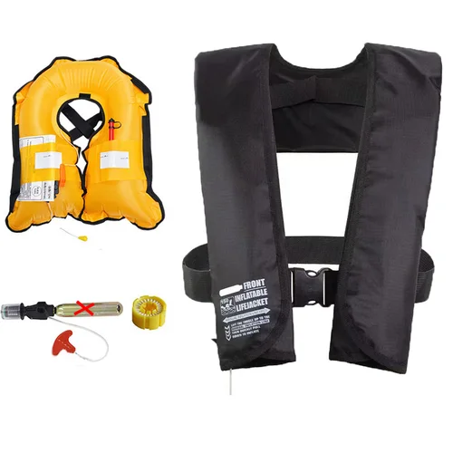 Nuevo chaleco salvavidas inflable automático Manual 150n PFD chaquetas marinas de vida para adultos para pesca natación Rafting accesorios de navegación