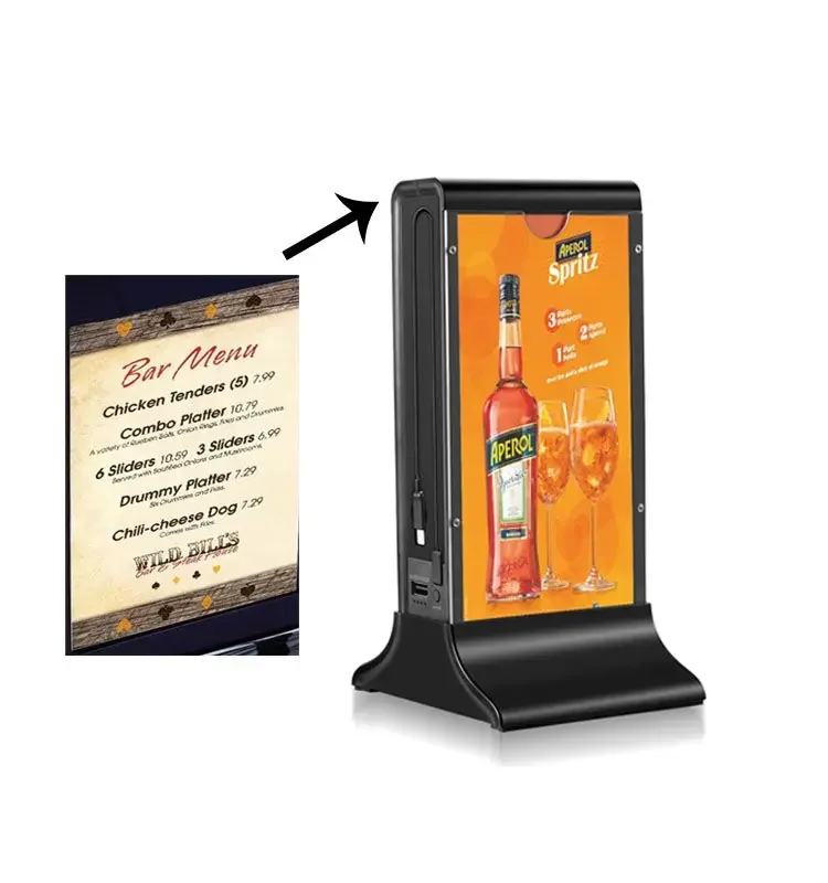 FYD-835S 7 Inch Restaurant Digital Menu Display Kiosk Commercial Equipment Player For Bar Hotel Lobby Cafe House Desktop