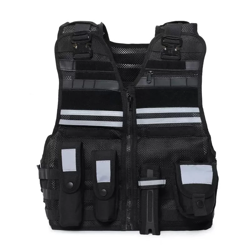 Schnell abnehmbares Netz, taktische Molle-Weste, multifunktional, robust, atmungsaktiv – Detail 18