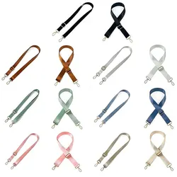 1Pcs 135cm Adjustable Bags Strap Thin Nylon Crossbody Belt Solid Color Shoulder Strap Crossbody Wide Strap Replacement Bag Strap
