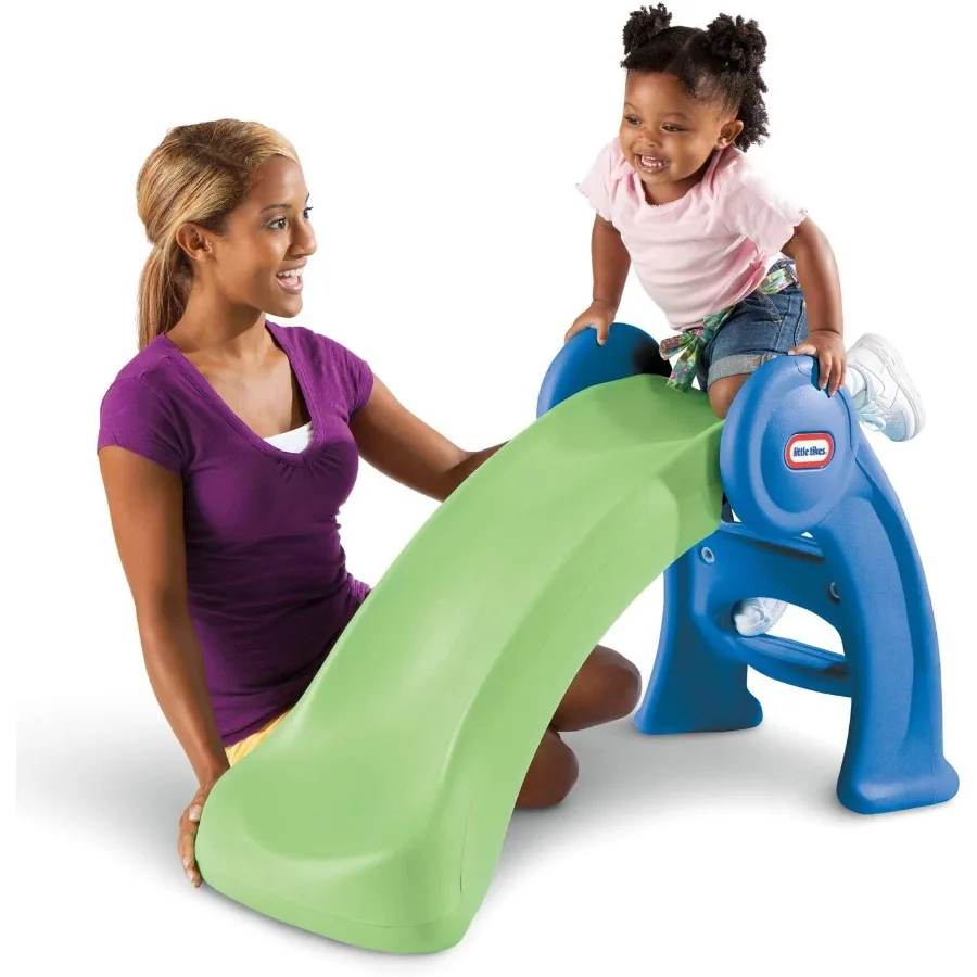 Little Tikes Junior Play Slide Green Blue 5 ft or less