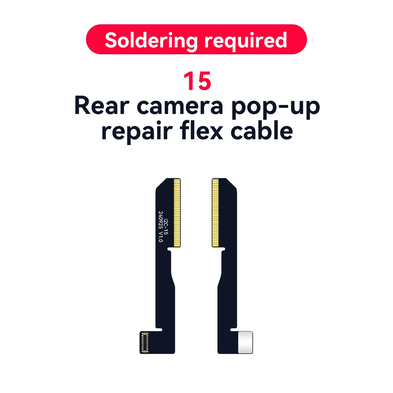 กล้องหลัง i2C i6S สายเฟล็กซ์สำหรับซ่อม iPhone ถอด12-15PM กล้องส่วนที่ไม่รู้จักการเตือนข้อความจากกล้องที่สำคัญ