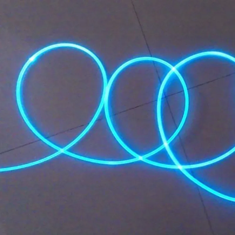 Cable de fibra óptica PMMA con brillo lateral, 1,5/2/3/4mm de diámetro, Cable óptico LED para coche, luces de iluminación de techo, luz brillante para fiesta colorida