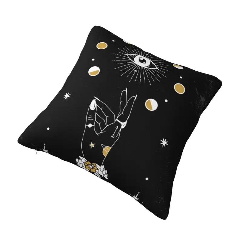 Custom Hamsa Hand Evil Eye Fatima Cushion Cover Velvet Modern Pillow Case