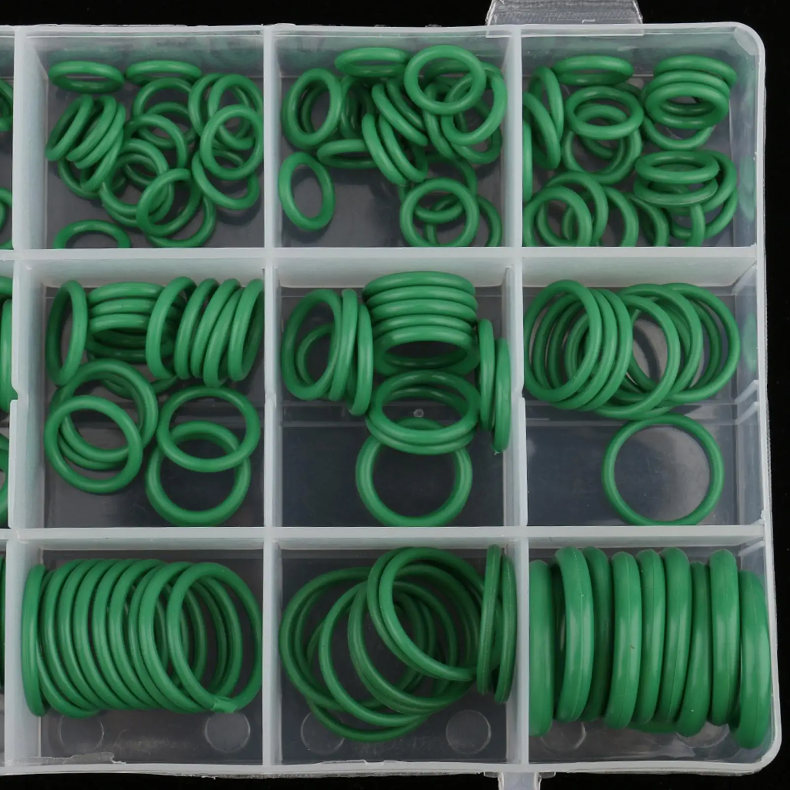 Car Air Conditioning O-ring HNBR Rubber Assortment Kit Multi Size Gasket Seals Tool for Workshop Repair Supplies