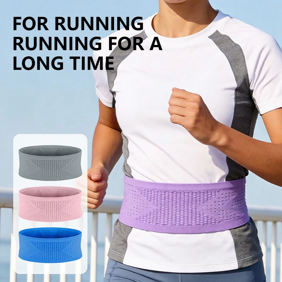 LOOGDEEL Sports Waist Bag Breathable Belt Bag Pocket Seamless Invisible Elastic Multifunction Phone Fitness Running Lightweight
