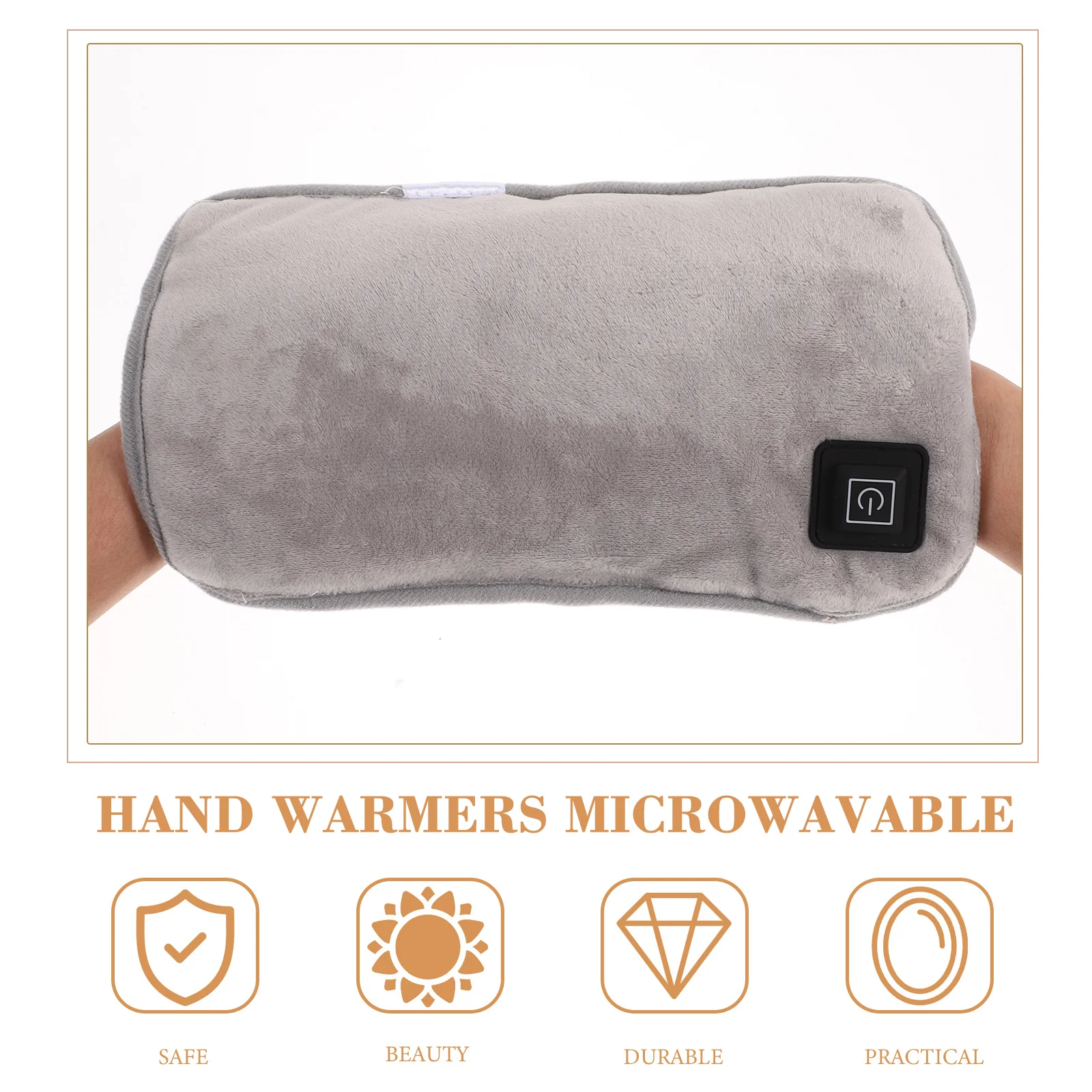 

Microwavable Heating Pads Hand Warmer Microwave Ovens Desk Light Grey Flannel Warming Pouch Heaters