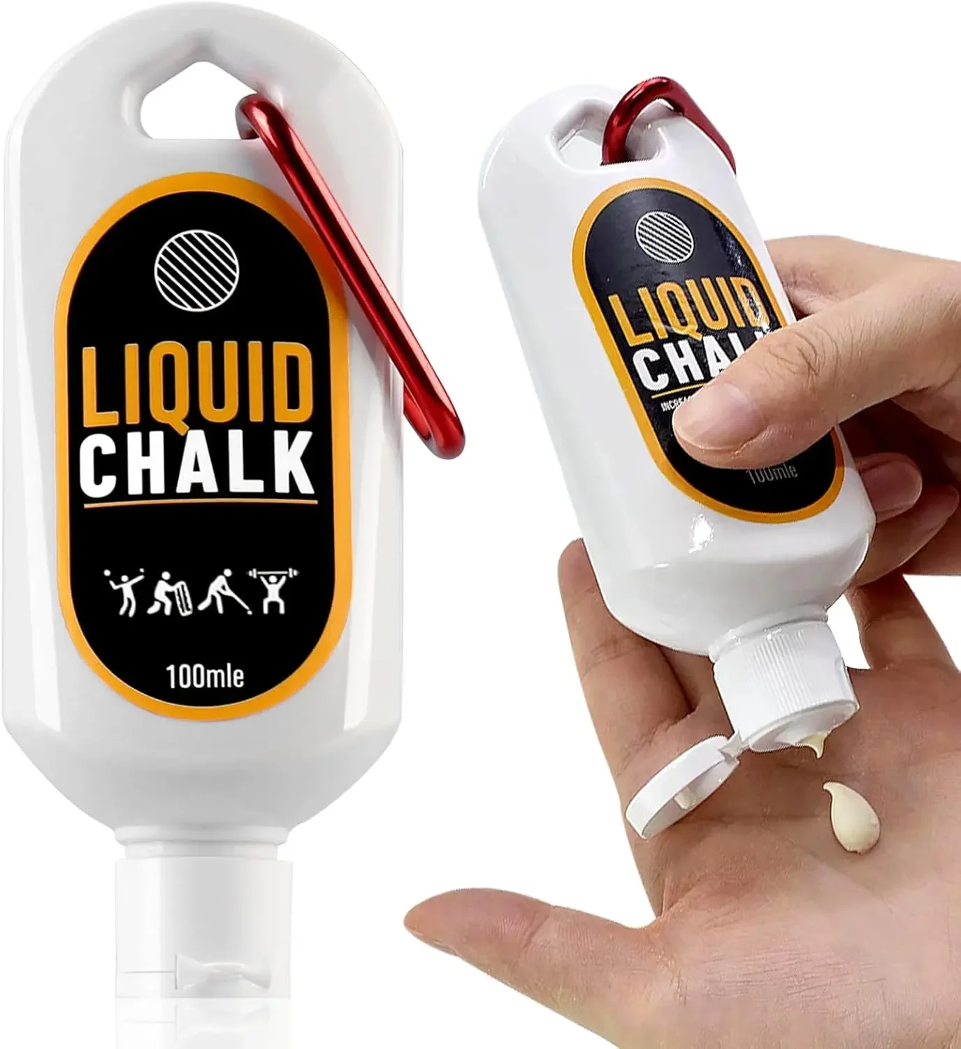 

Pro Grade Liquid Chalk Mess Free Professional Hand Grip for Gym Weightlifting Rock Climbing Gymnastics Rock Climbing