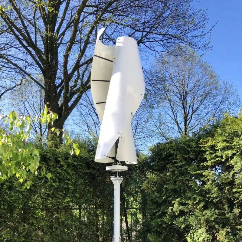 Home Energy Generation System 2kw Vertical Wind Turbine 3kw Solar Panel Elege EL-FS 12V/24V/48V Output 15-Year Warranty