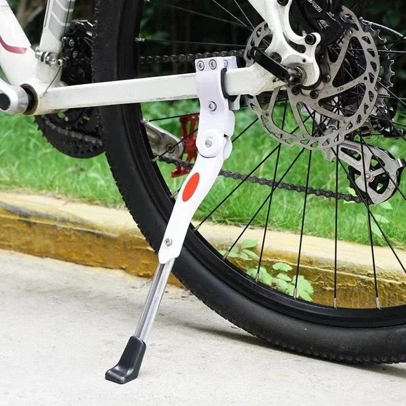 2026 1Pcs Adjustable Bike Stand Black/White Bicycle Kickstand for MTB Road Mountain Bike Parking Rack Side Support Foot Brace