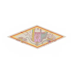 Diamond Scarf Carriage Print Brand Silk Scarves Wraps Women Luxury Bandana Headband Lady Hijabs Foulards Neckerchief Shawls