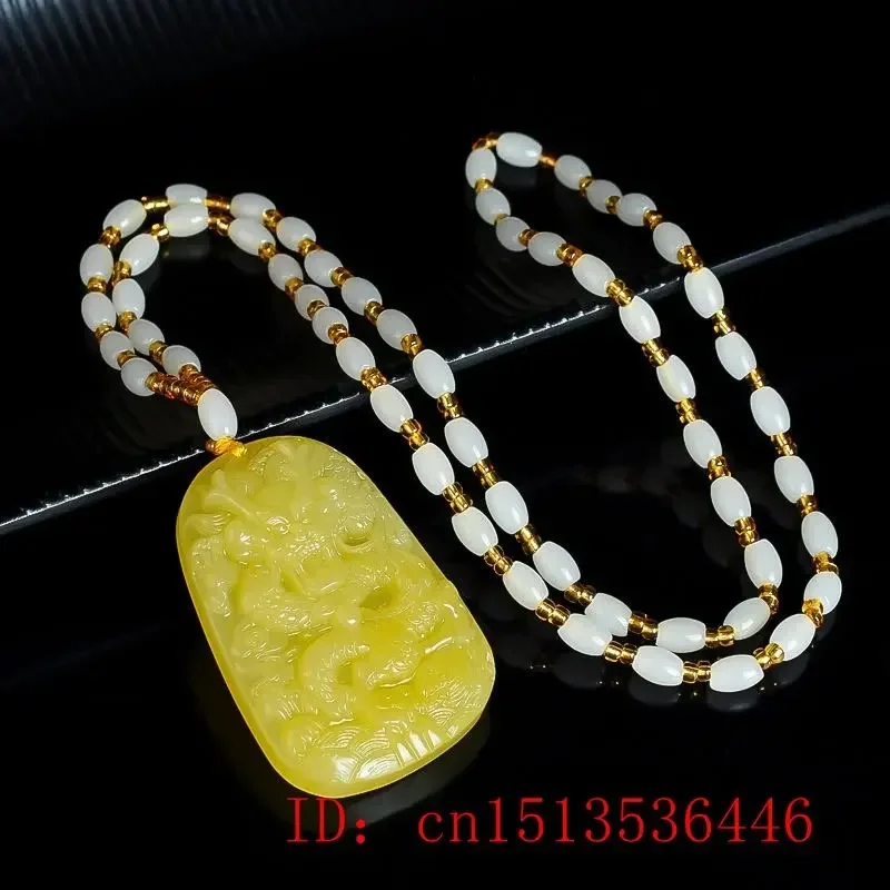 الطبيعية الخضراء اليشم زودياك التنين قلادة سحر أزياء الرجال النساء المجوهرات مصمم حفارة التميمة الفاخرة هدايا عيد تميمة