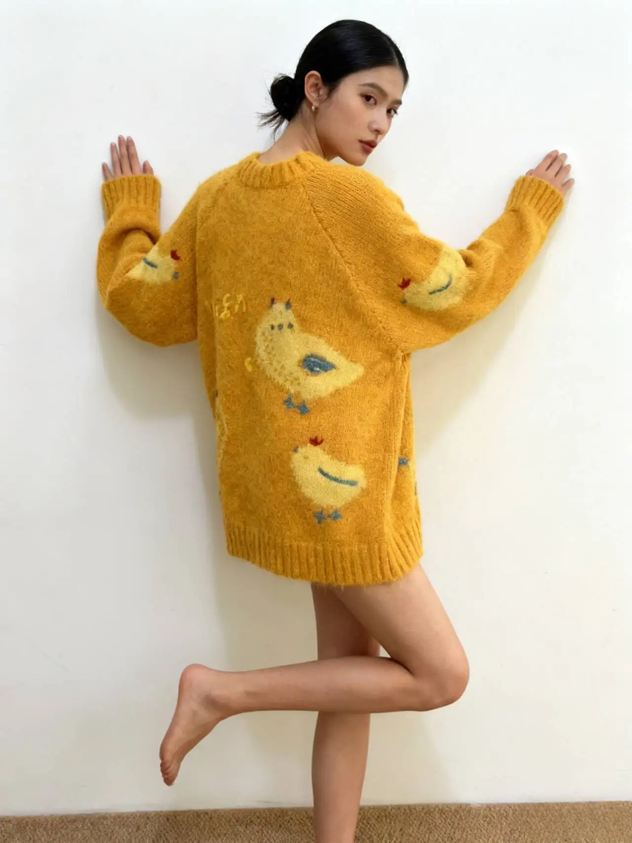 

Свитера Джемперы Пуловеры Женские Новые Вы Осень-Зима Стойкой Облегающие BF Y2K Lady OL Для поездок на работу Формальный Профессиональный Бизнес