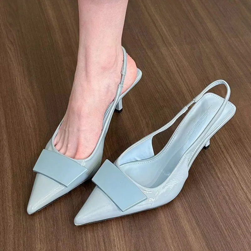 صنادل نسائية مثيرة بكعب عالٍ بمقدمة مدببة أحذية بكعب فاخر لصيف 2026 أحذية جديدة أنيقة على الموضة Mujer De Sandalias