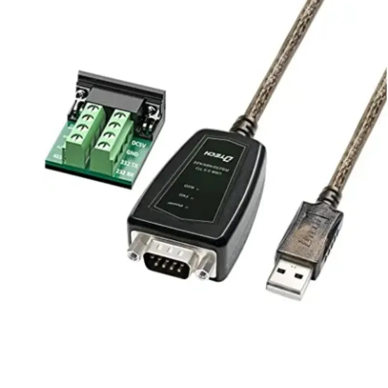 DTECH DT-5019C High Speed USB2.0 to RS422 RS485 RS232 Serial Port Data Transmission Converter Cable