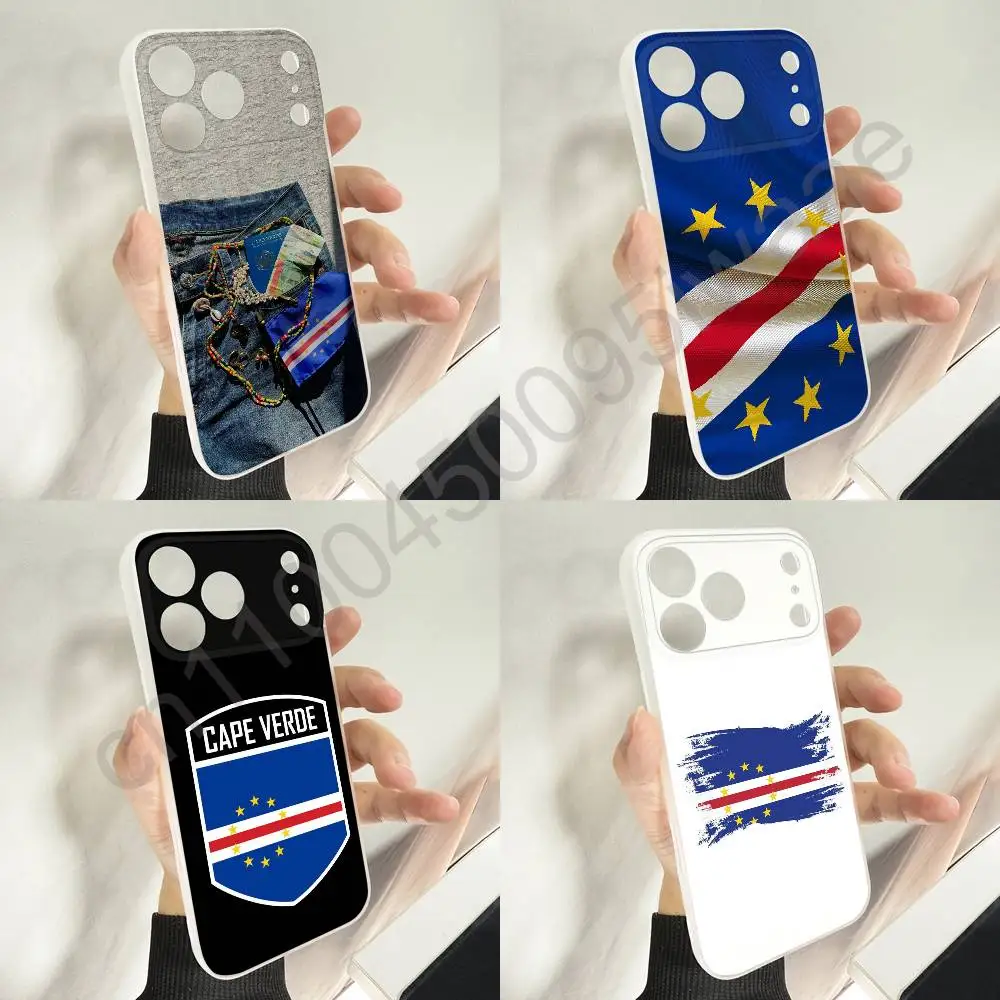 أفريقيا كيب فيردي جواز السفر العلم جراب هاتف آيفون 12,16,11,14,13,17,15,Plus,E,Pro,Max,Air,Mini Magsafe المغناطيسي متجمد #1