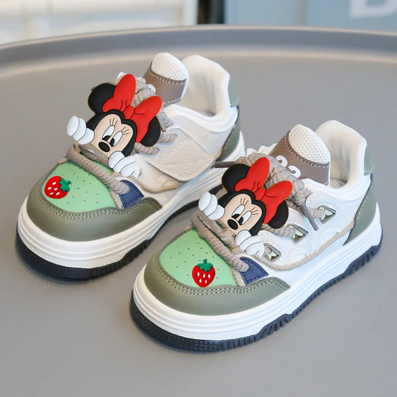 

Disney Kids Sneakers Spring & Fall Boys Cartoon Toddler Shoes Girls Soft Sole Mickey Mouse Minnie Baby Casual Shoes