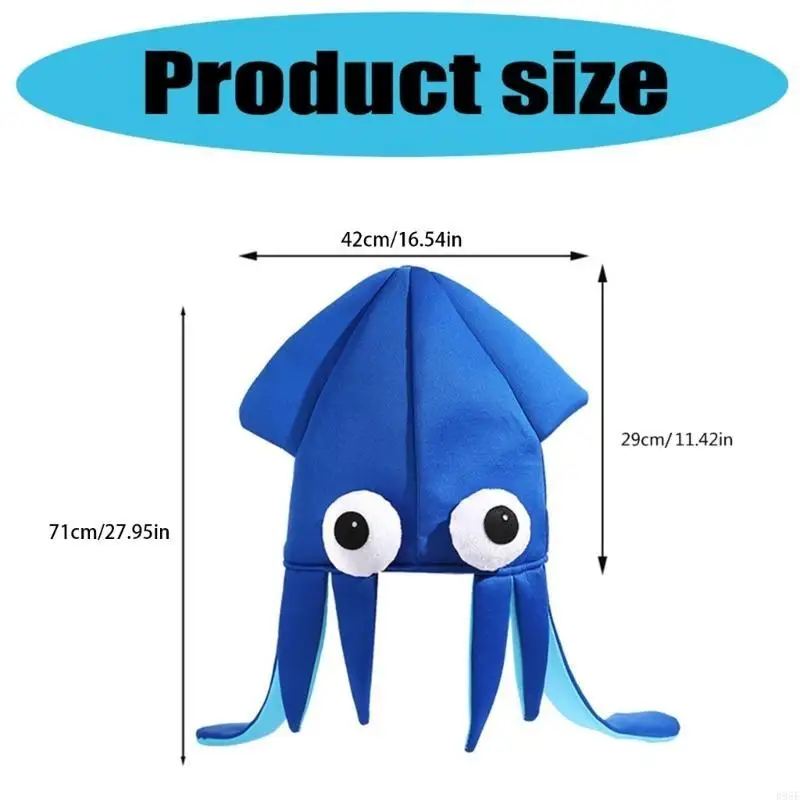 B95F 소프트 데빌피시 모자 어린이 성인 의상 파티 액세서리 극장 공연