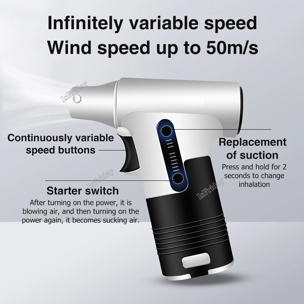 

Mini Turbo Jet Fan Multi-functional suction and blowing turbine fan Enjoy immersive dust removal