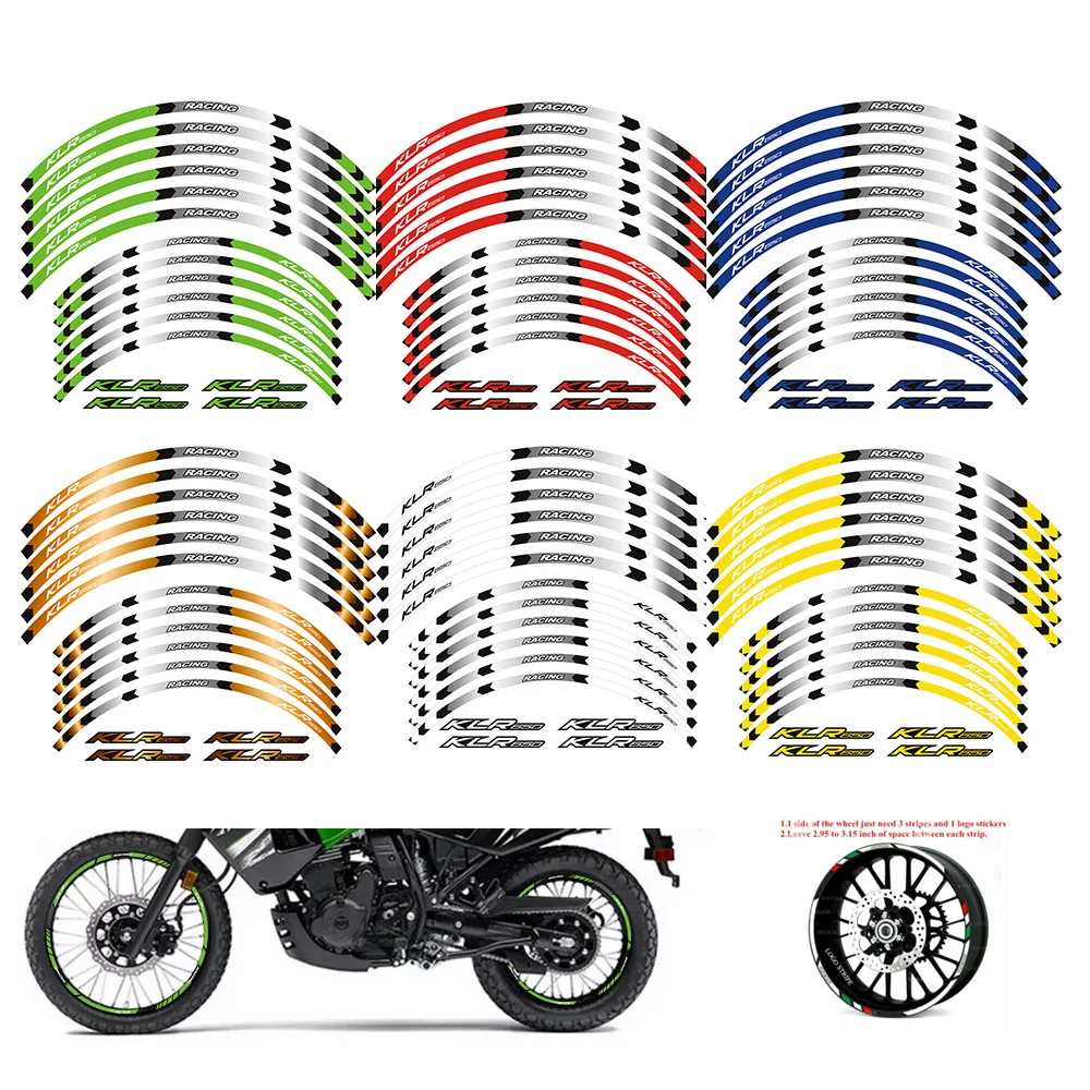 Motorrad Rad Führung Pfeil Muster glanz Aufkleber 21