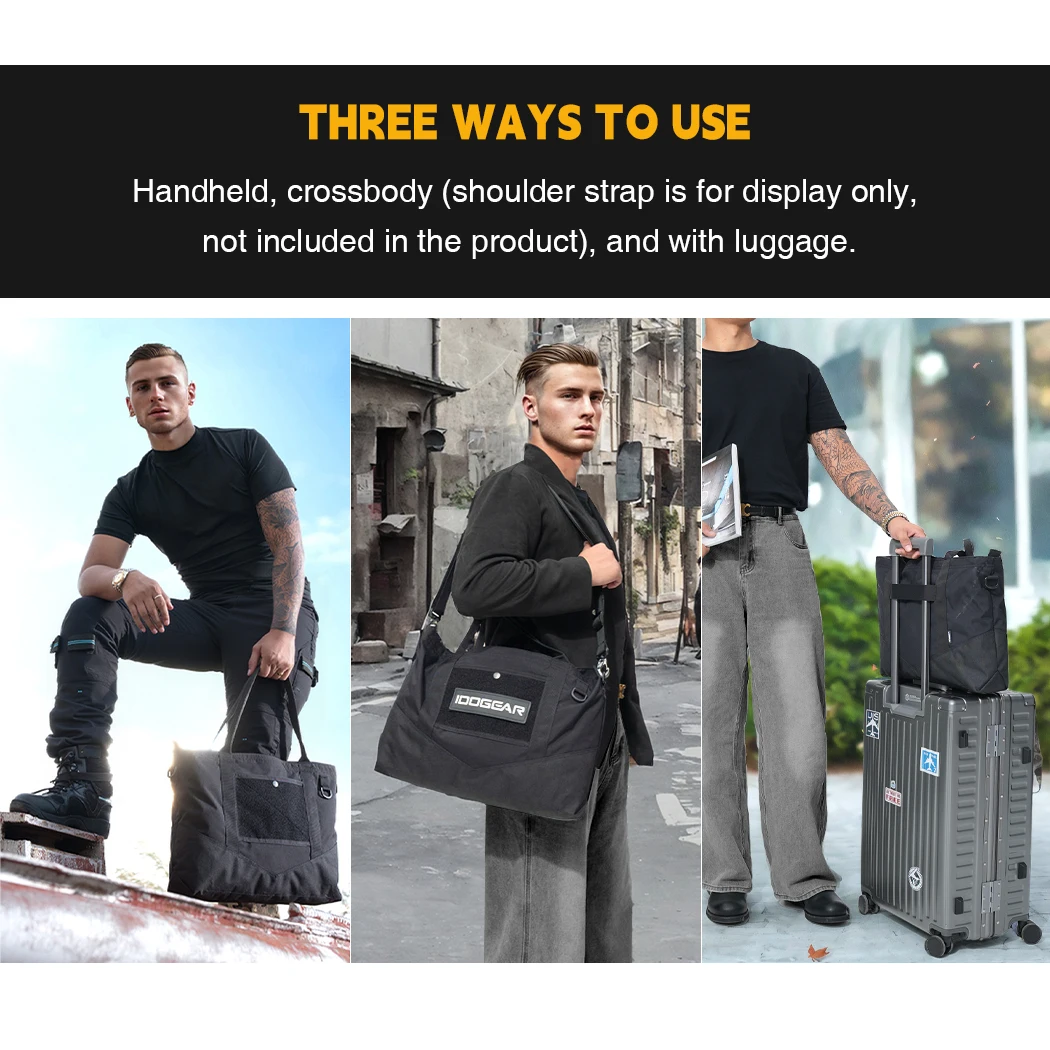 حقيبة حمل تكتيكية محمولة من IDOGEAR، حقيبة تخزين أدوات خارجية ذات سعة كبيرة
