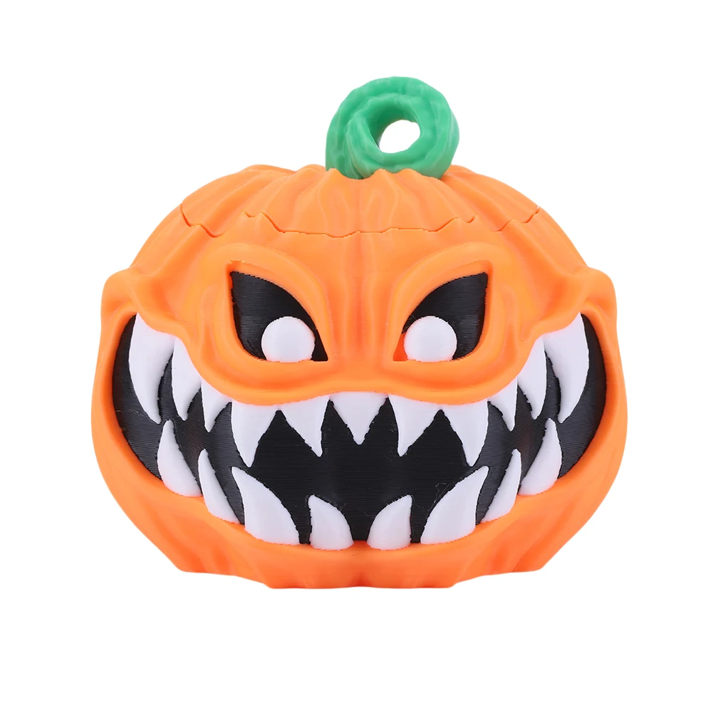 3D Printed Pumpkin Bowl with Lid 3D Printed Halloween Pumpkin Decorative Halloween Pumpkin Bowl Scary for Halloween Decoration