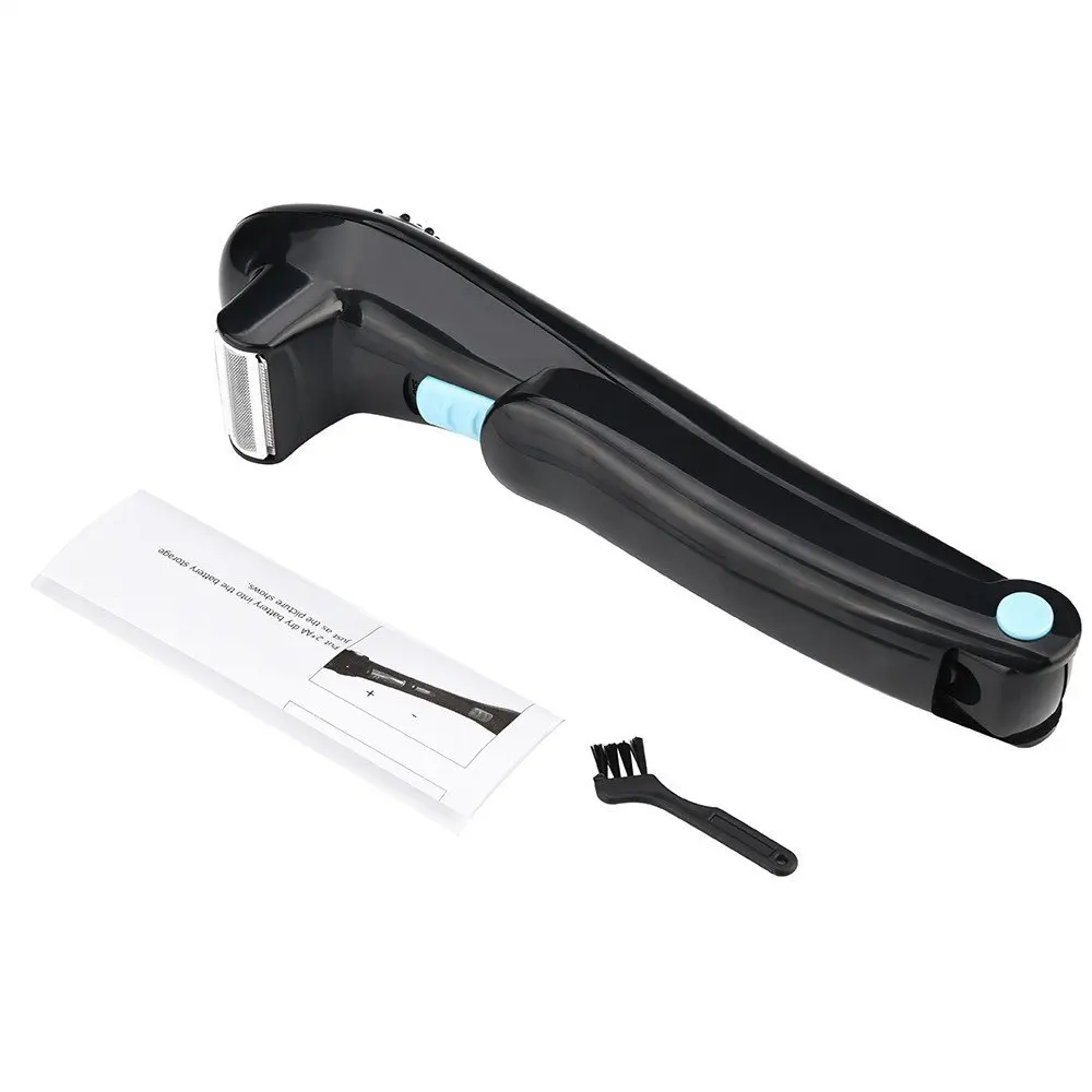 Elétrica Folding Body Back Shaver, lâmina de aço inoxidável, máquina de depilação profissional, mulheres e homens Home Care Device