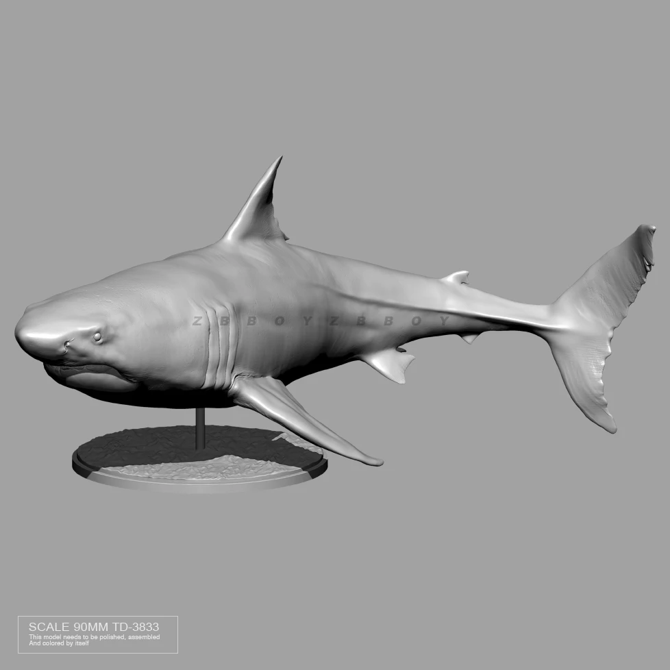 90mm Resin model kits DIY figure  Whales colorless and self-assembled TD-3833