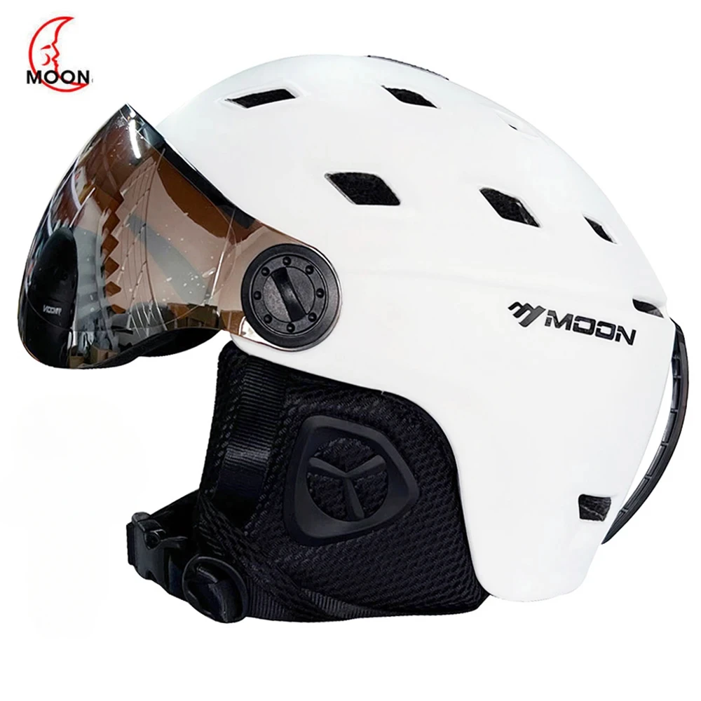 

Integral Mold Motorcycle Helmet with Goggles - PC+EPS Safety Certified for Men Women - Windproof Riding Protection Gear