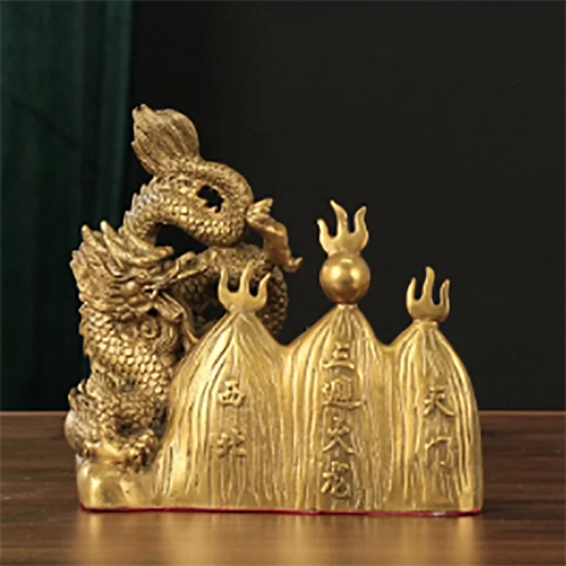 

Fired Tianmen Pure Copper Fire Avoiding Dragon Decoration Kitchen, Living Room Home Decoration Gift Crafts