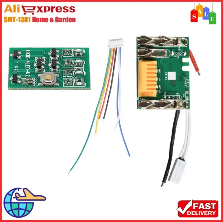 Placa de circuito de protección de carga PCB, repuesto de pieza de herramienta eléctrica de batería de iones de litio para Makita 18V Bl1830 Bl1840 Bl1850