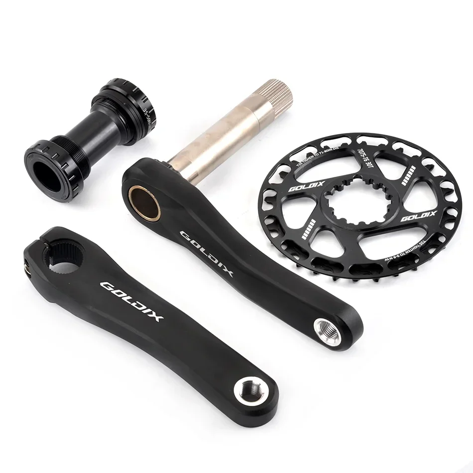 Children's Bicycle kid Crank 110/127/140/150/160mm Ultralight MTB kids Bike Crankset Black 28T 30T 32T 34T 36T 7/8/9/10 Speed