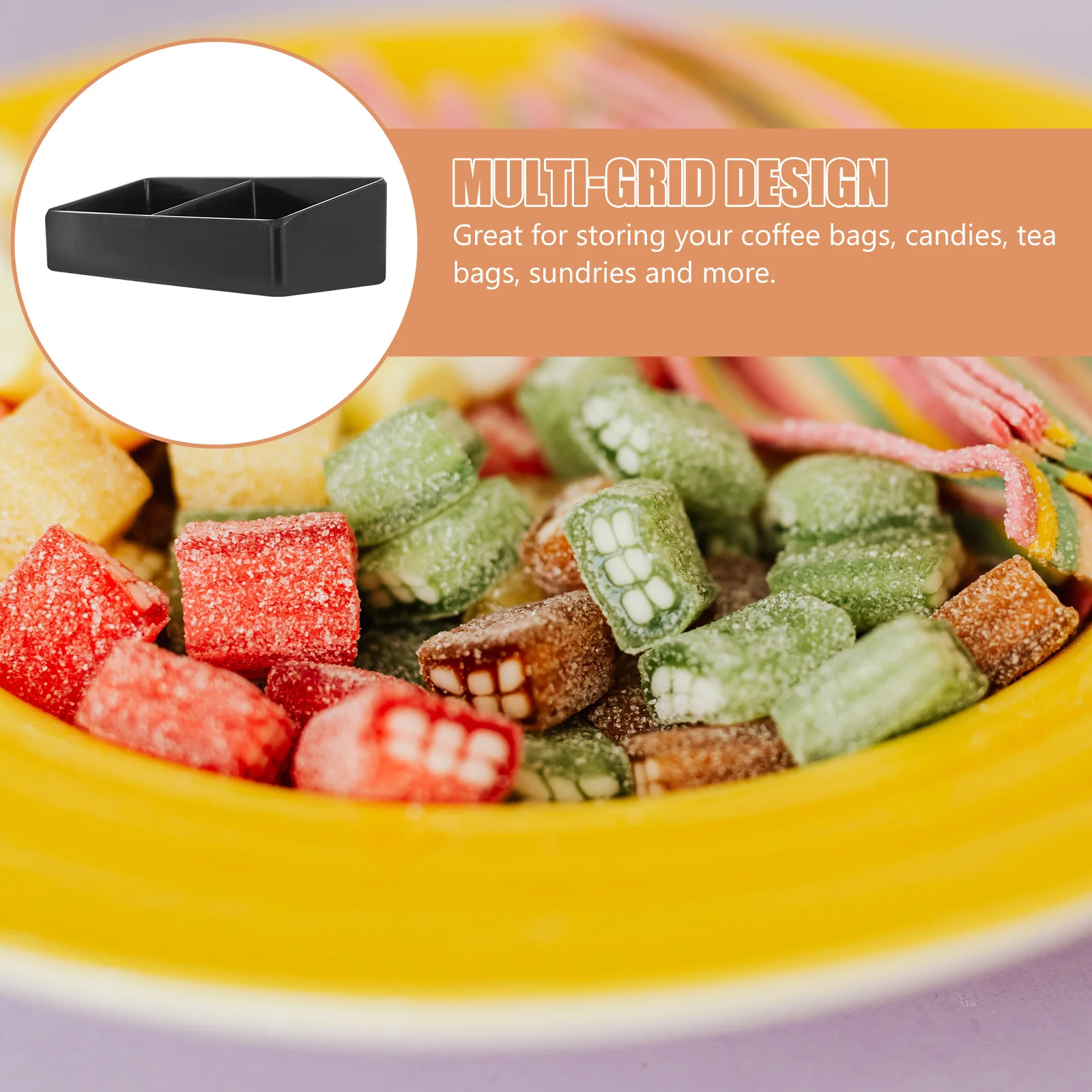 

Tea Bag Box Smooth Edge Multipurpose Storage Container For Tea Coffee Bags Snacks Candy Sugar Packets Organizer Desktop