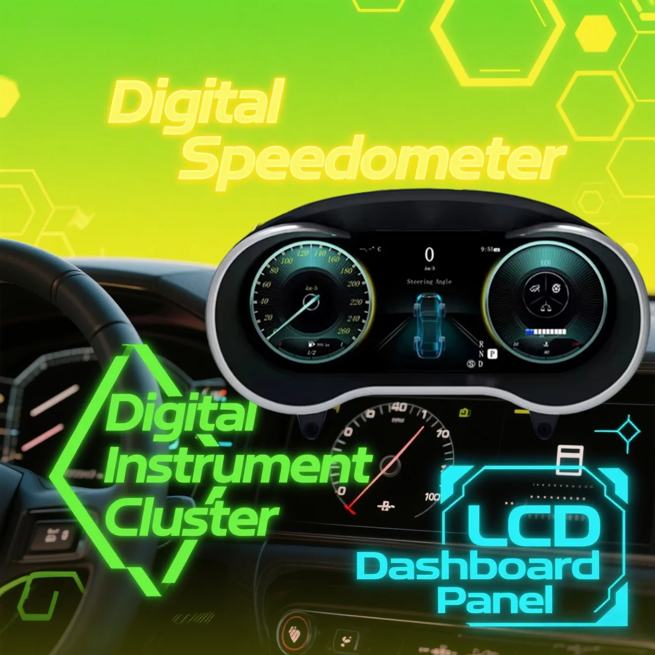 

Car Digital Cluster For Mercedes-Benz GLC W205 2015 2016-2018 RHD LHD Instrument Dashboard Virtual Cockpit Speedometer Screen