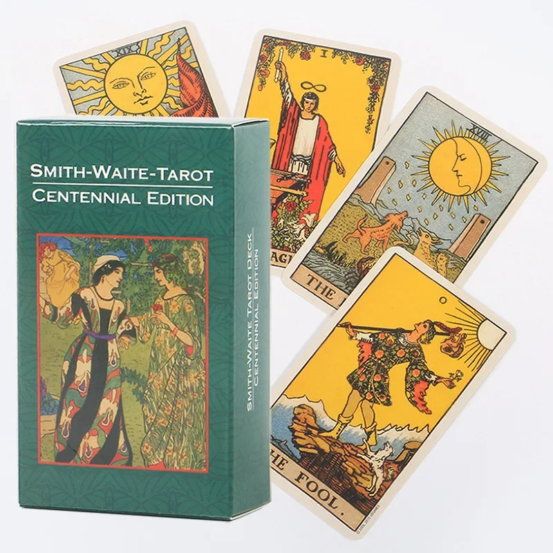 78 Sheets Green Box Tarot Art Paper Smith Waite Tarot Centennial Edition Plastic Sealing Board Entertainment Game