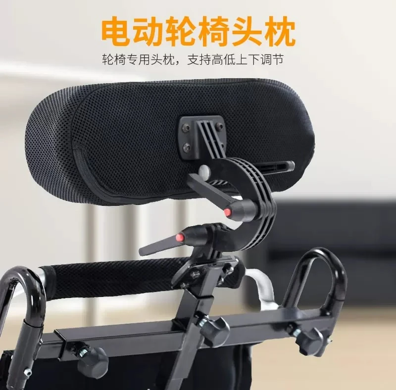 Heightened Angle Adjustable Wheelchair Headrest Backrest Universal Support Accessory For Elderly Disabled Electric Wheelchair
