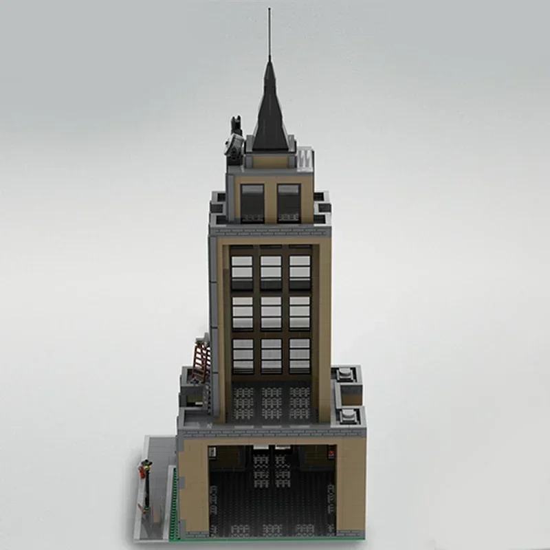 Moc Bouwstenen Vleermuissignaal Op Emprie Staat Beroemde Filmmodeltechnologie Modulaire Blokken Cadeau Kerstspeelgoed Diy Set Assemblage