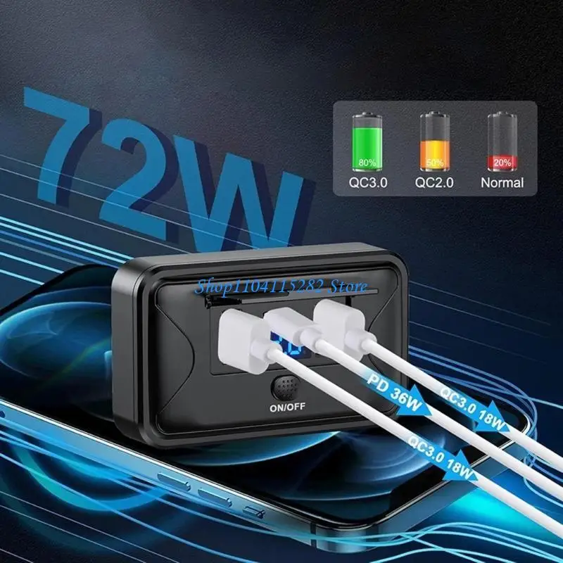 

Multiple Device Car Charging Rapid Technology Built In Display Dustproof Cap