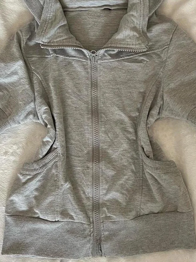 Cseta de Manga Corta con Capucha, Corte Ajustado, Color is Original, Estilo Vintage Americano, Ropa para Chicas, Forma R...