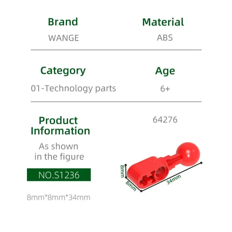 وحدات بناء للأطفال من Wange عبر الفتحات ، ألعاب طوب ، ملحقات MOC ، متوافقة مع الطوب ، صندوق هدايا ، 89 ، 7.5
