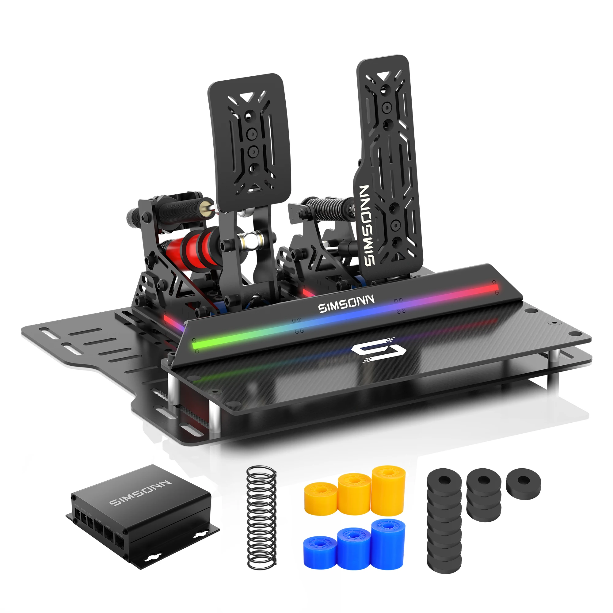 SIMSONN PRO X Ultra Sim Racing Pedalen Druksensor Pedalenondersteuning VAM Serie Vibratiemotor PC Racing Simulator Pedalen