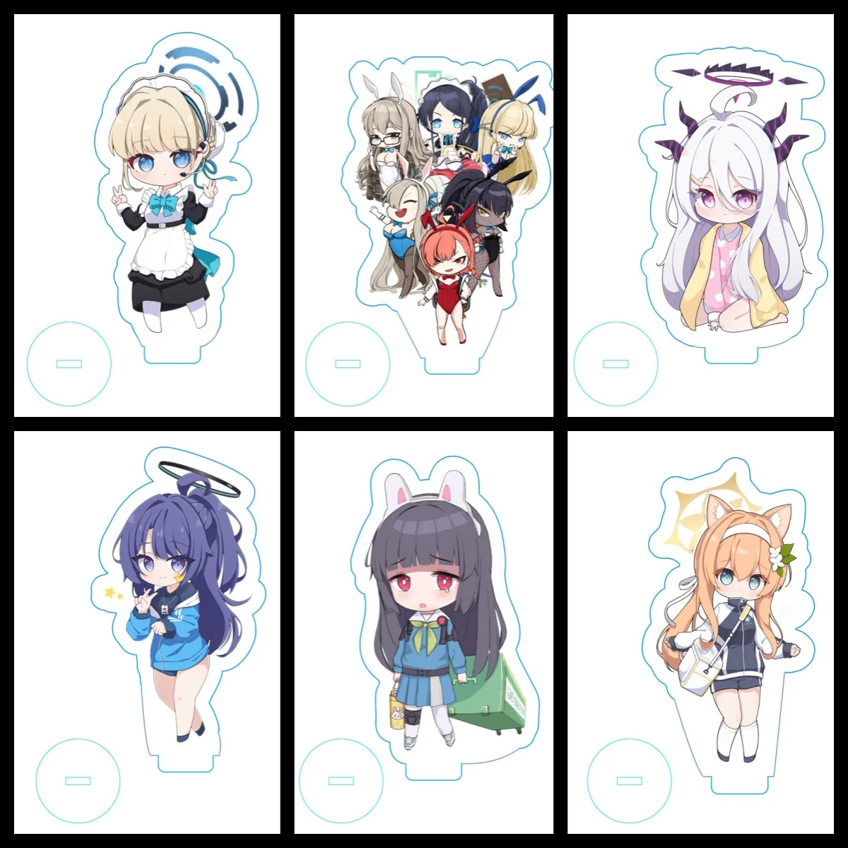 Hot  Anime  Blue Archive Acrylic Stand Model 10cm  Plate Desk Decor Standing Fans Collection Gift