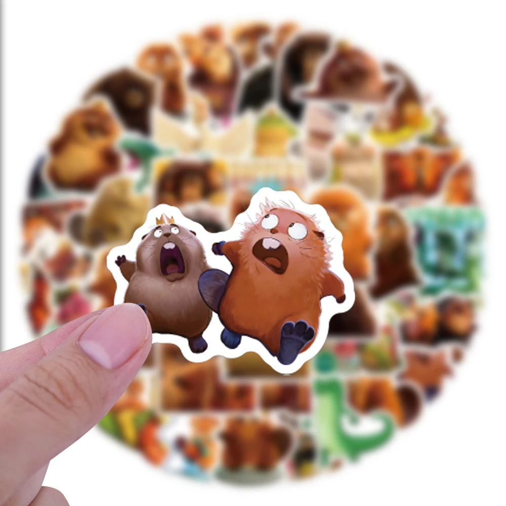 

10/30/50pcs Disney Movie Hoppers Cartoon Stickers Funny Beaver Decal Phone Suitcase Guitar DIY Cute Anime Sticker Waterproof Toy