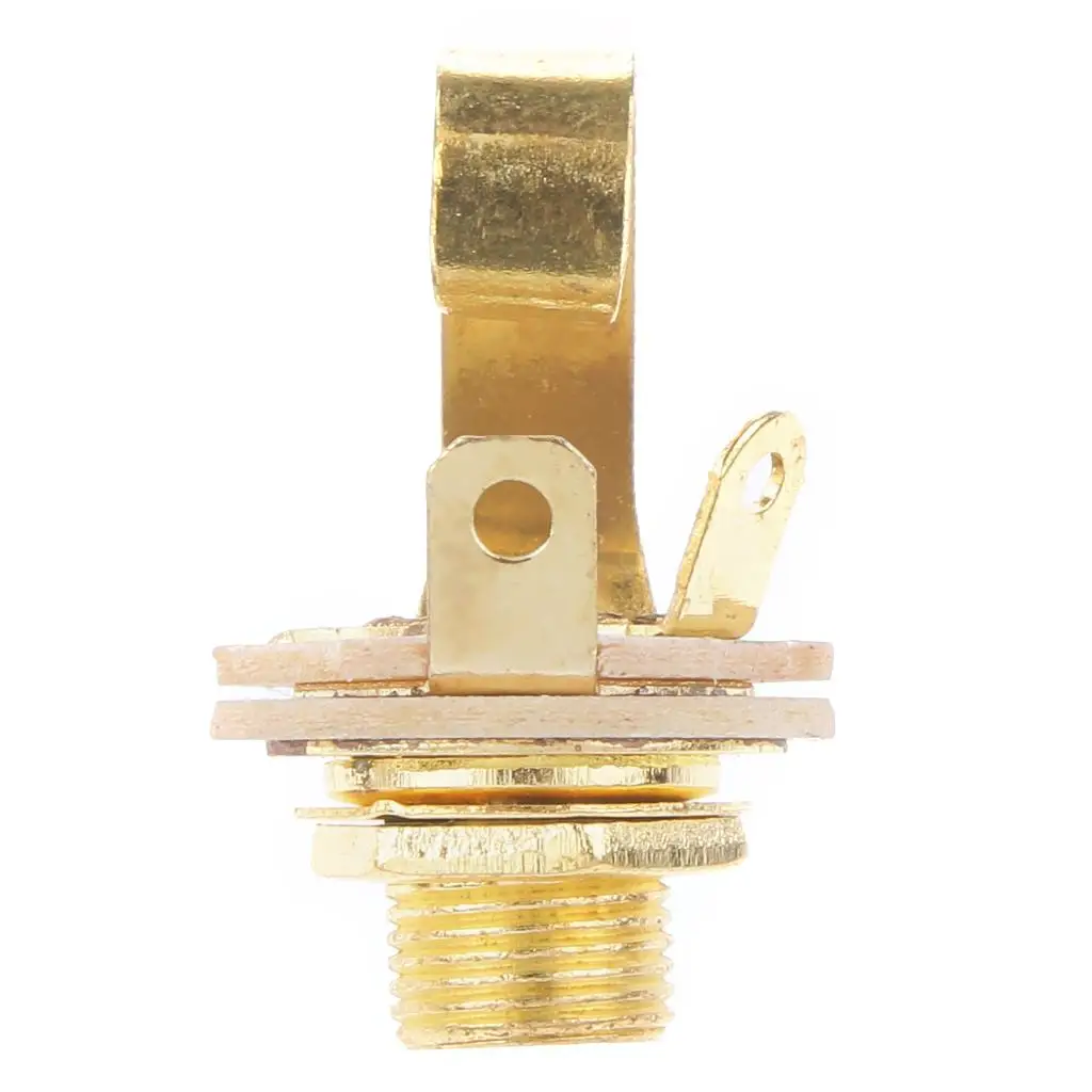Electric Guitar Output Jack High Quality Zinc Copper Single Track Socket for Guitar Bass Repair Parts
