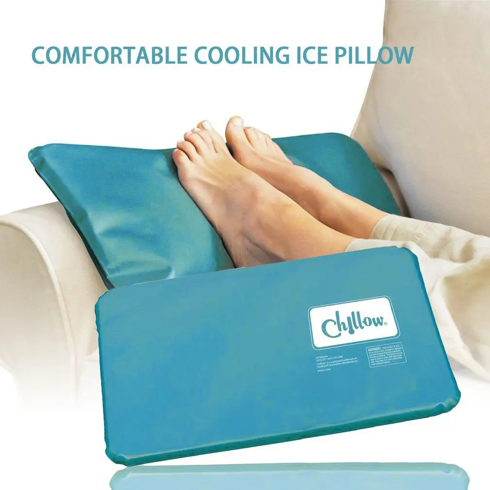 Summer Cold Therapy Insert Sleeping Aid Pad Mat Muscle Relief Cooling Pillow Sleep Pillow Cushion+Pillowcover For Home Beddings