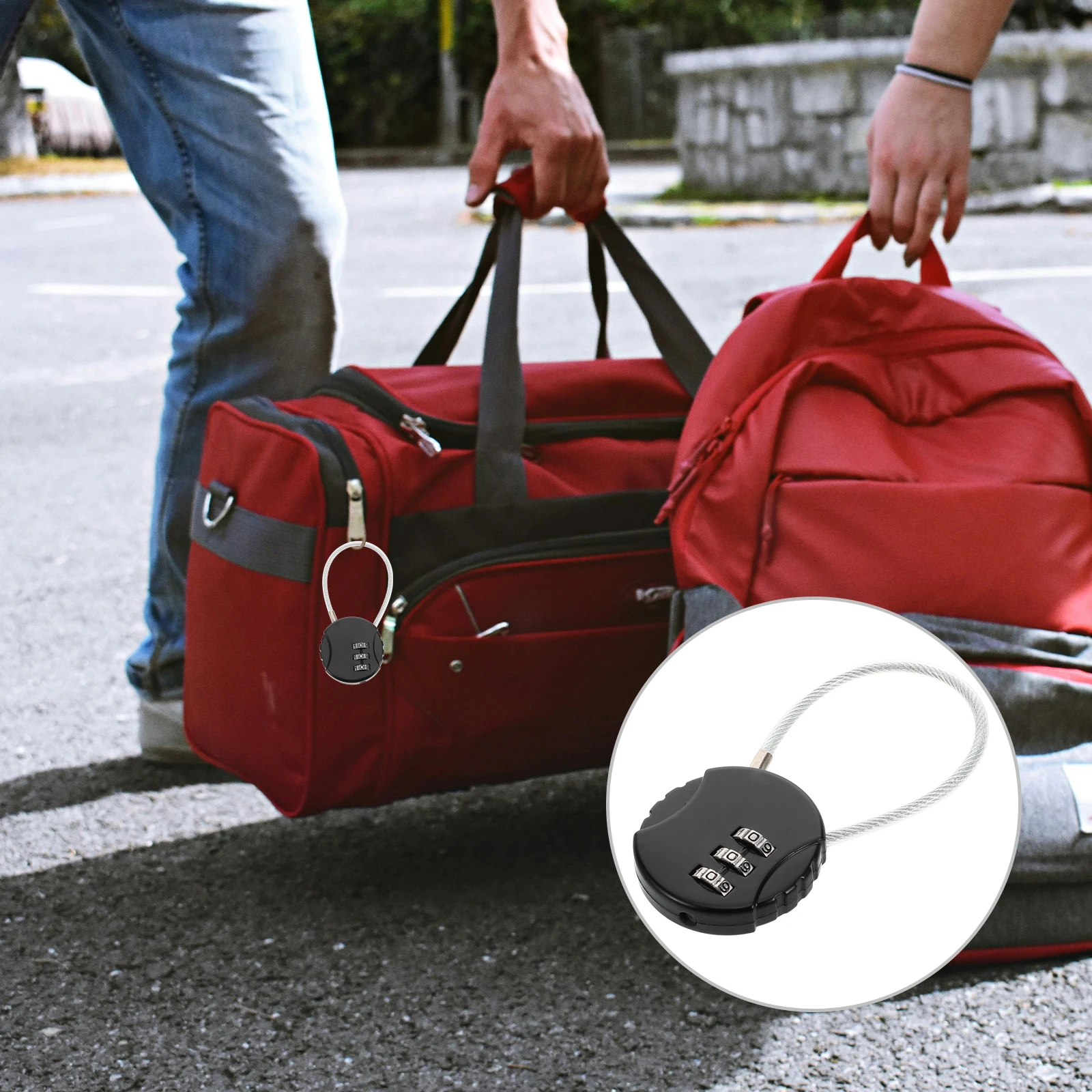 

Metal Combination 3- Luggage Padlock For Suitcase Gym Locker Small Durable Lockers Outdoor Travel