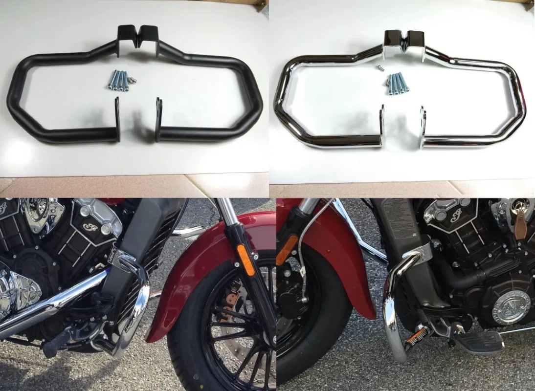 Highway Engine Guard Crash Bars for Indian Scout Bobber Rogue Sixty Twenty 2015 2016 2017 2018 2019 2020 2021 2022 2023 2024