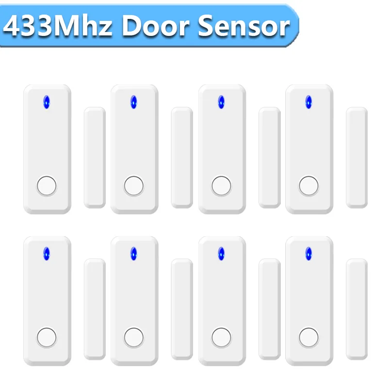RF 433MHz Wireless Door Sensor Open Window Detector Door Magnetic Reminder EV1527 For Our Home Burglar Security Alarm System